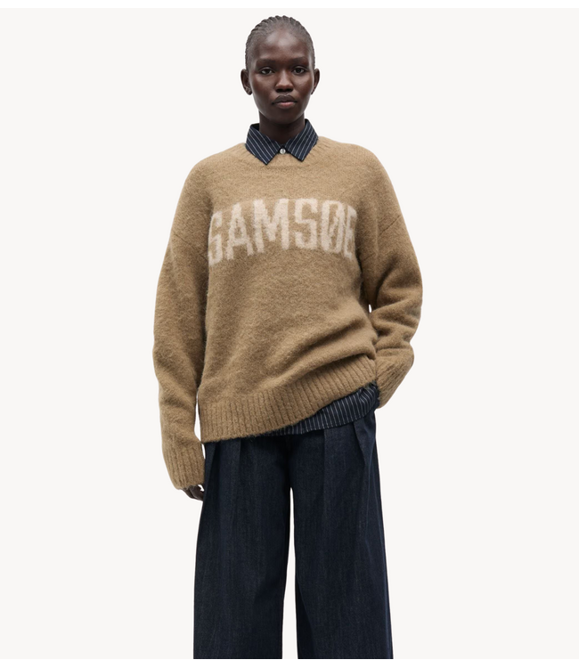 Samsøe Samsøe Trui SAJEANNE SAMSØE SWEATER LEAD GRAY
