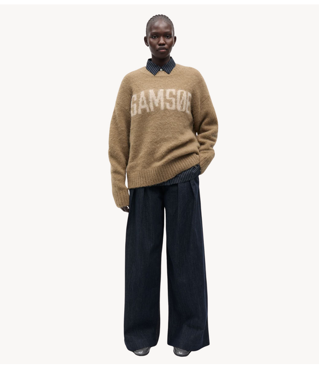 Samsøe Samsøe Trui SAJEANNE SAMSØE SWEATER LEAD GRAY