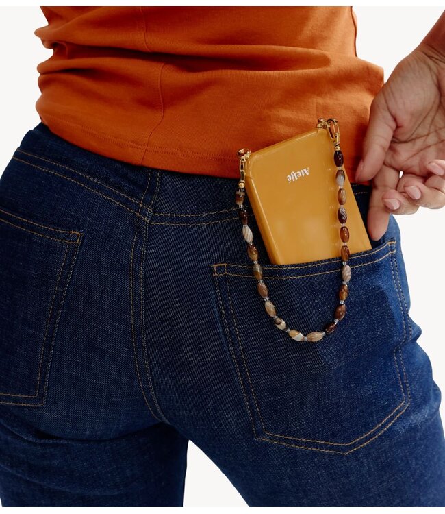 Ateljé Telefoonkoord short cord cacao