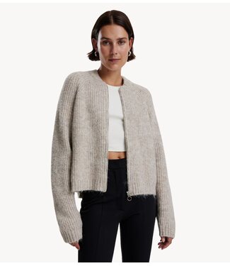 EDITED Vest Rani Bomber Cardigan beige