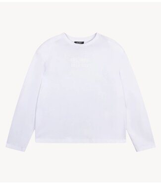 Refined Department Top ladies knitted longsleeve STITCH white