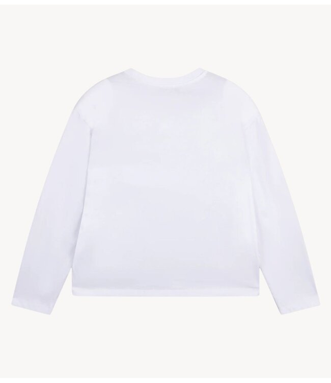 Refined Department Top ladies knitted longsleeve STITCH white