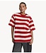 Refined Department Top ladies knitted oversized striped t-shirt DORI stripe