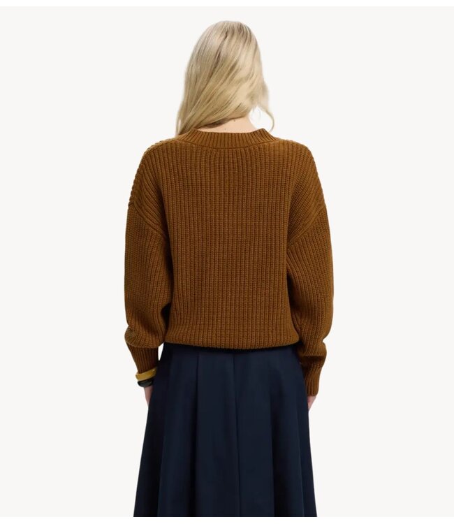 Selected Trui SLWSELMA SUS LS KNIT Monks Robe
