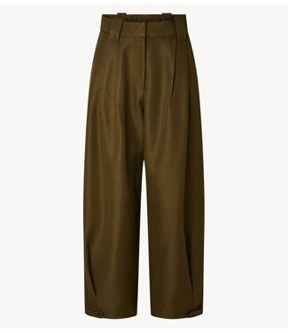 YAS Broek YASCOLERA MW ANKLE PANT S. Dark Olive