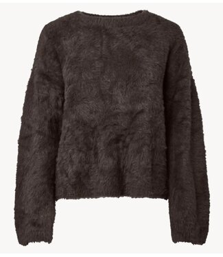 YAS Trui ASMALLI LS KNIT PULLOVER Coffee Bean