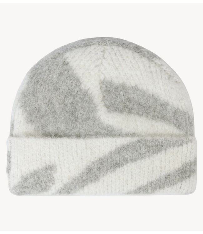 10DAYS Muts beanie zebra ecru