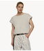 10DAYS Top balloon hairy knit top lurex ecru
