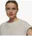 10DAYS Top balloon hairy knit top lurex ecru