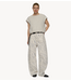 10DAYS Top balloon hairy knit top lurex ecru