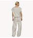 10DAYS Top balloon hairy knit top lurex ecru