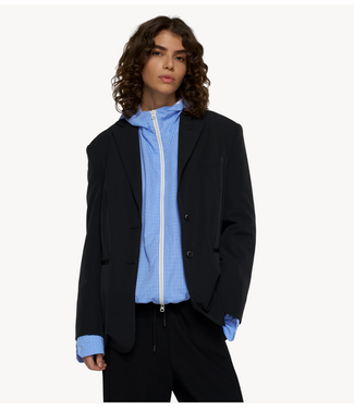 10DAYS Blazer double cuff travel blazer black