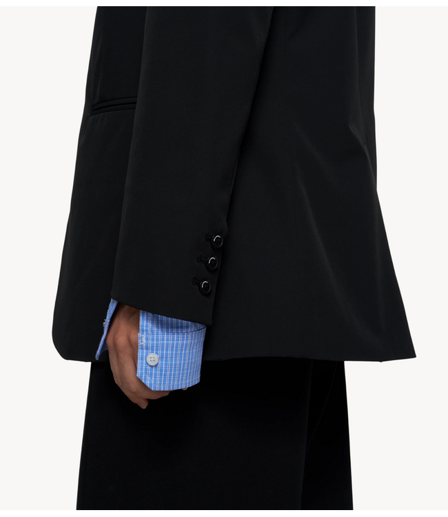 10DAYS Blazer double cuff travel blazer black