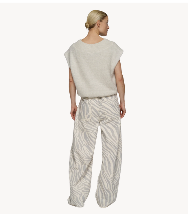 10DAYS Broek western pants zebra