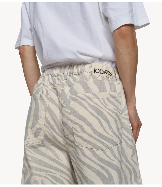 10DAYS Broek western pants zebra