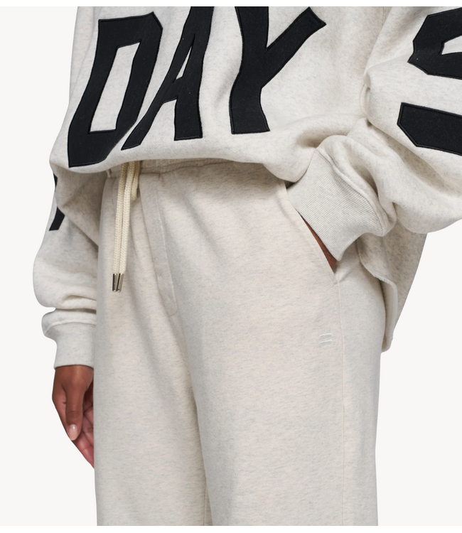 10DAYS Broek THE STRAIGHT JOGGER soft white melee 10DAYS365