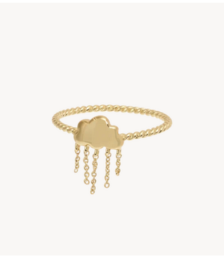 Anna+Nina Ring Head in the Clouds Ring Gold Plated