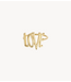 Anna+Nina Ring LOVE Rules Ring Gold Plated