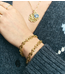 Anna+Nina Armband Chunky Coffee Bean Bracelet Gold Plated