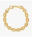 Anna+Nina Armband Chunky Coffee Bean Bracelet Gold Plated