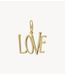 Anna+Nina Bedel LOVE Rules Charm Gold Plated
