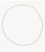 Anna+Nina Ketting Aquamarine Gemstone Necklace Gold Plated 70