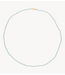 Anna+Nina Ketting Aquamarine Gemstone Necklace Gold Plated 40