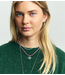 Anna+Nina Ketting Aquamarine Gemstone Necklace Gold Plated 40