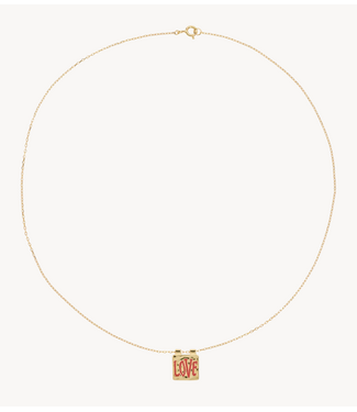 Anna+Nina Ketting  Love Note Necklace Gold Plated