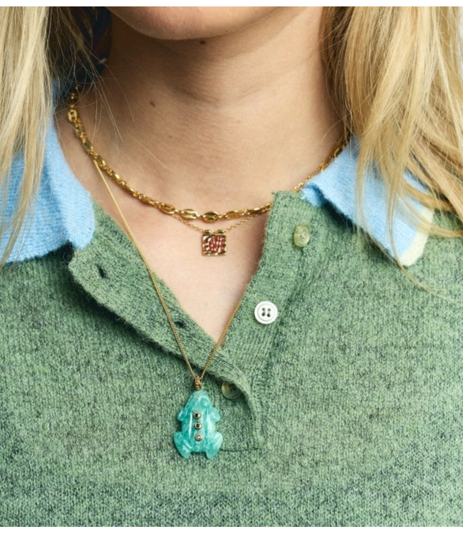 Anna+Nina Ketting  Love Note Necklace Gold Plated