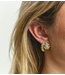 Anna+Nina Oorbel Froggies Hoop Earrings Gold Plated