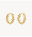 Anna+Nina Oorbel Froggies Hoop Earrings Gold Plated