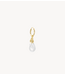 Anna+Nina Oorbel Single Mermaid Ring Earring Gold Plated