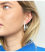 Anna+Nina Oorbel Single Mermaid Ring Earring Gold Plated