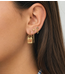 Anna+Nina Oorbel Single Love Note Stud Gold Plated