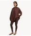 Alix The Label Blouse ladies woven pleated blouse warm brown