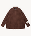 Alix The Label Blouse ladies woven pleated blouse warm brown