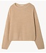 American Vintage Trui CYROW COL ROND BEIGE CLAIR CHINE