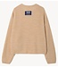 American Vintage Trui CYROW COL ROND BEIGE CLAIR CHINE