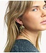 Anna+Nina Oorbel Head in the Clouds Stud Earrings Brass Gold Plated