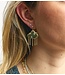 Anna+Nina Oorbel Head in the Clouds Stud Earrings Brass Gold Plated
