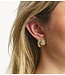 Anna+Nina Oorbel Enchanted Froggies Studs Gold Plated