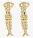 Anna+Nina Oorbel Mermaid Studs Gold Plated