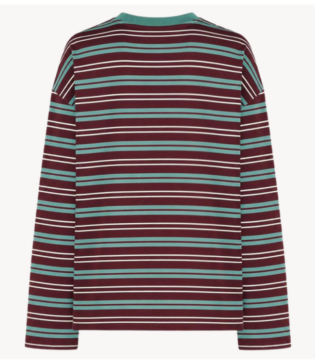 HARPER & YVE Shirt TOMMY-LS TEAL BLUE STRIPE