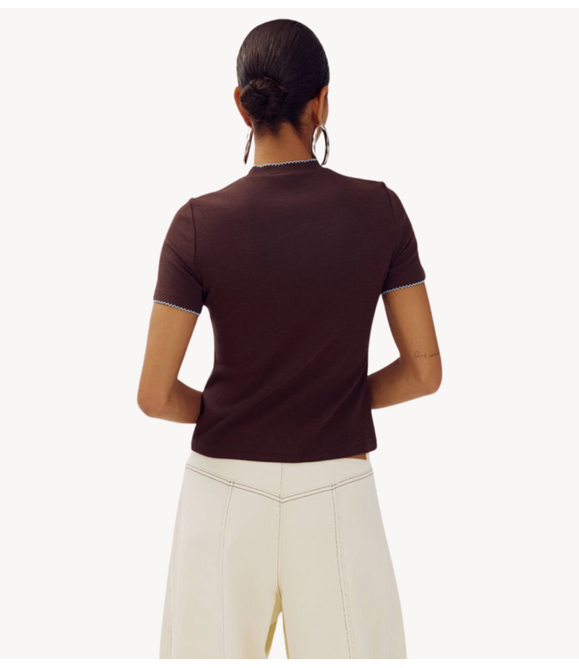HARPER & YVE T-shirt CAMMY-SS Hot Fudge