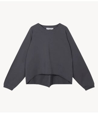10DAYS Trui silent chique raglan sweater steel blue