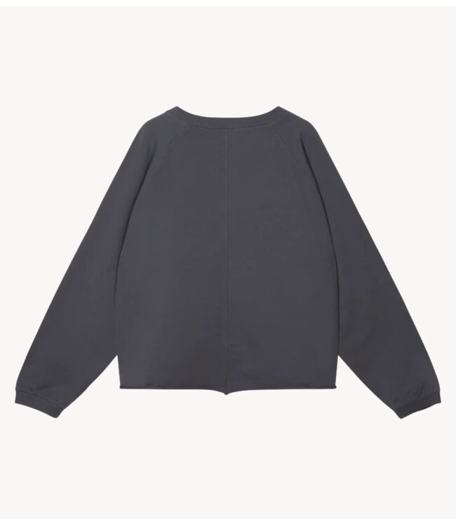 10DAYS Trui silent chique raglan sweater steel blue