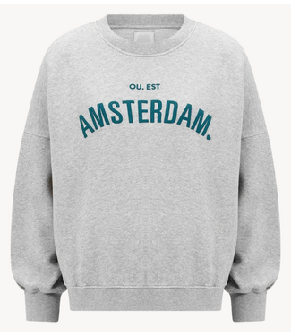 OU. Trui Sweater Rue de Buci Amsterdam Grey Melange