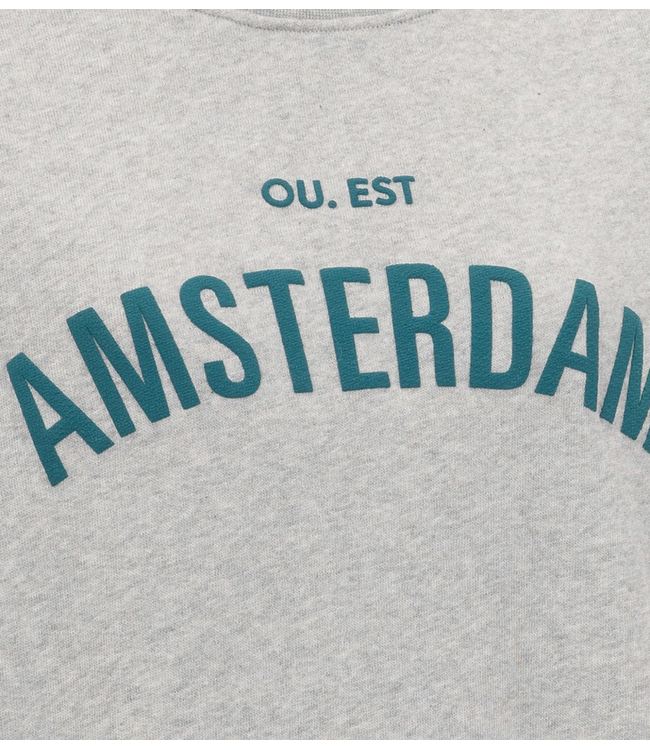 OU. Trui Sweater Rue de Buci Amsterdam Grey Melange