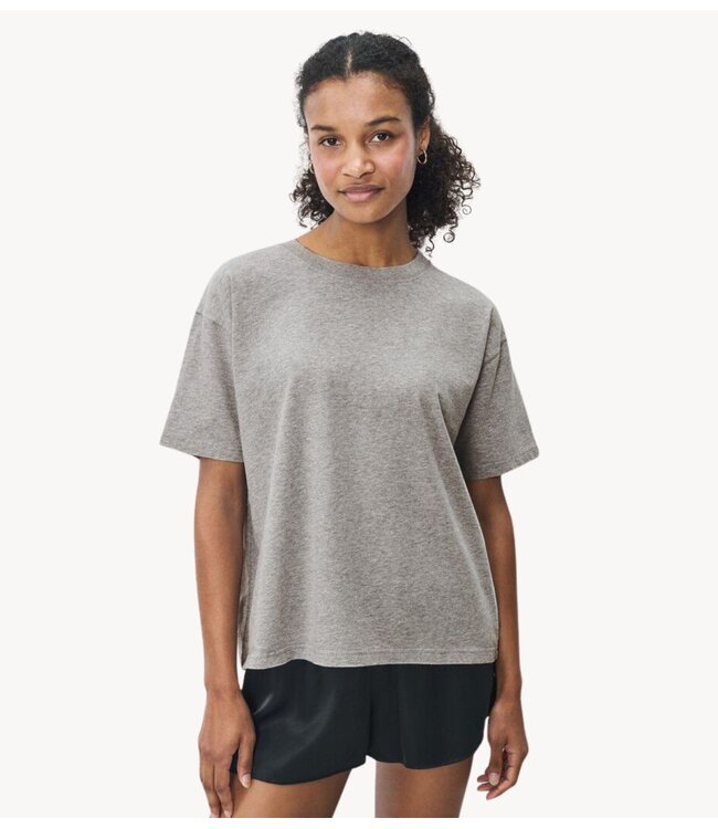 American Vintage T-shirt FIZVALLEY GRIS CHINE